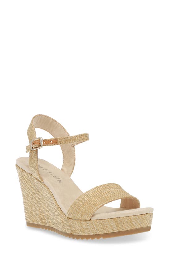 Anne Klein Wylie Espadrille In Raffia