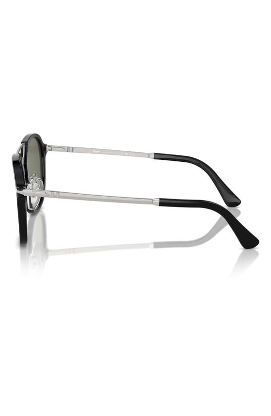 Persol 53mm Polarized Square Sunglasses In Black