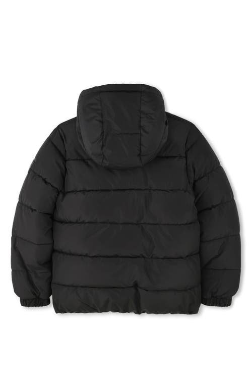 Shop Bosswear Boss Kidswear Kids' Hooded Puffer Jacket In Black