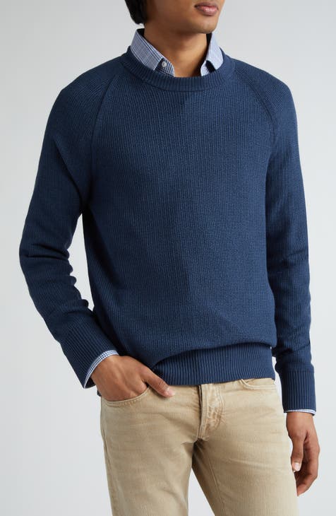 Everyday Crewneck Tall Men's Sweater in Patriot Blue