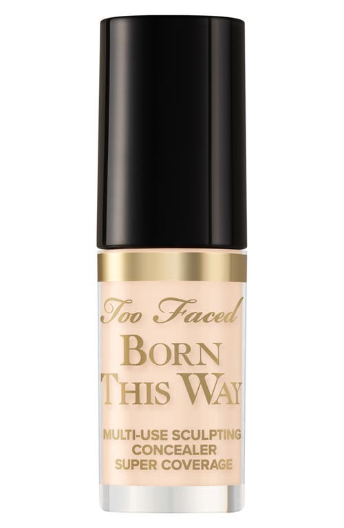 Too Faced Mini Born This Way Super Coverage Multi-use Concealer Cloud 0.06 oz / 1.77 ml In Cloud