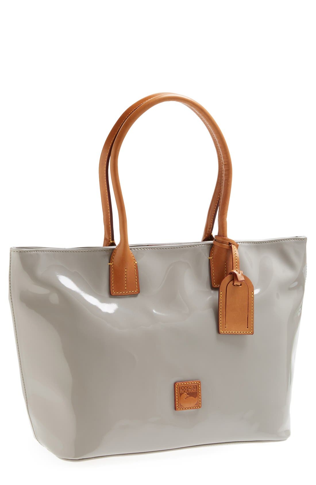 dooney and bourke patent leather shopper