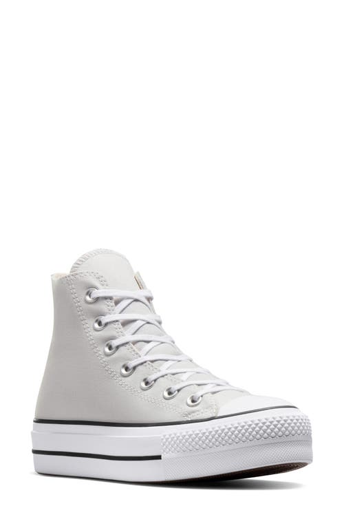 Shop Converse Chuck Taylor® All Star® Lift High Top Platform Sneaker In Barely Grey/white/black