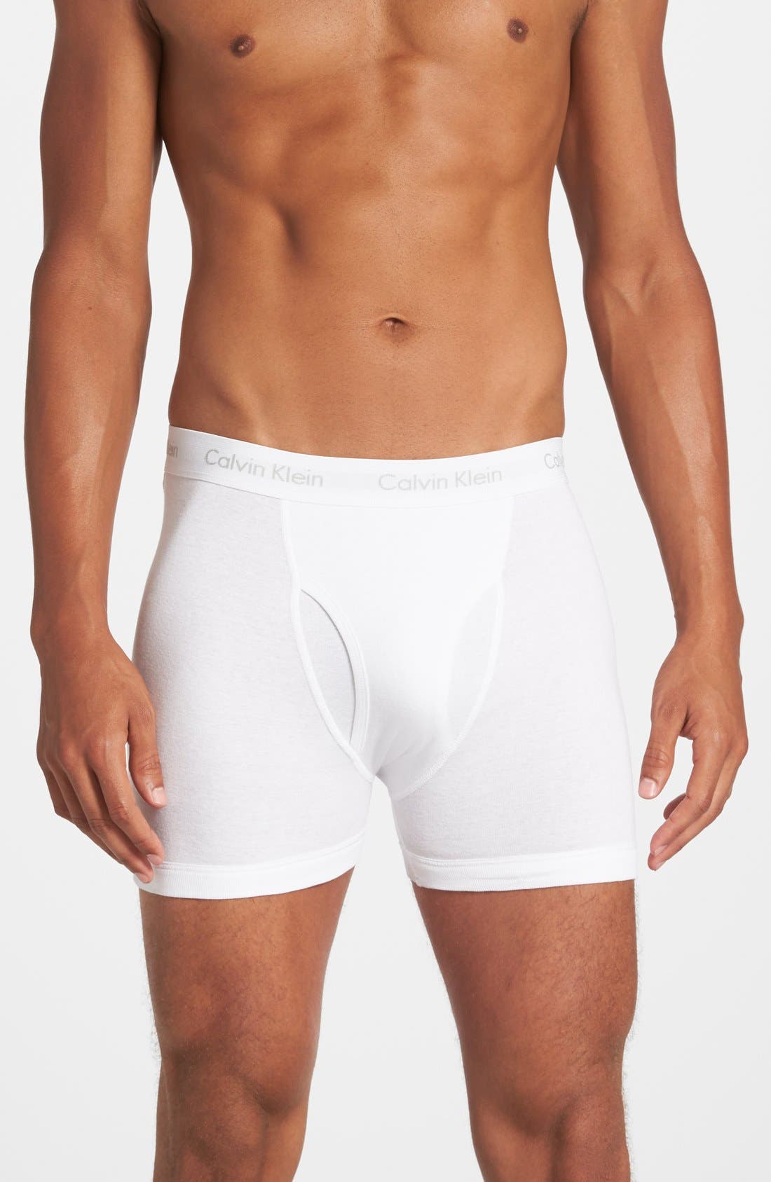 UPC 608279055457 product image for Men's Calvin Klein 3-Pack Boxer Briefs, Size Medium - White | upcitemdb.com