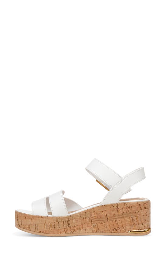 Shop Sarto By Franco Sarto Tilly Ankle Strap Platform Wedge Sandal In White