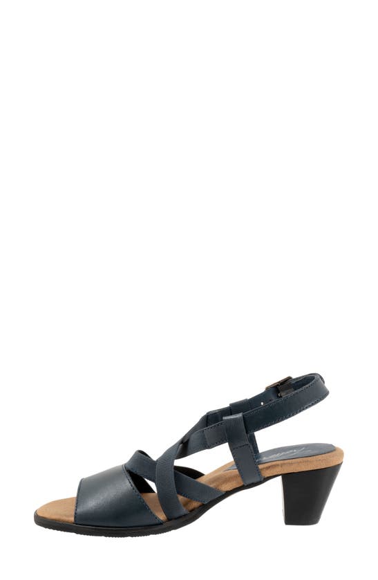 Shop Trotters Meadow Ankle Strap Sandal In Navy