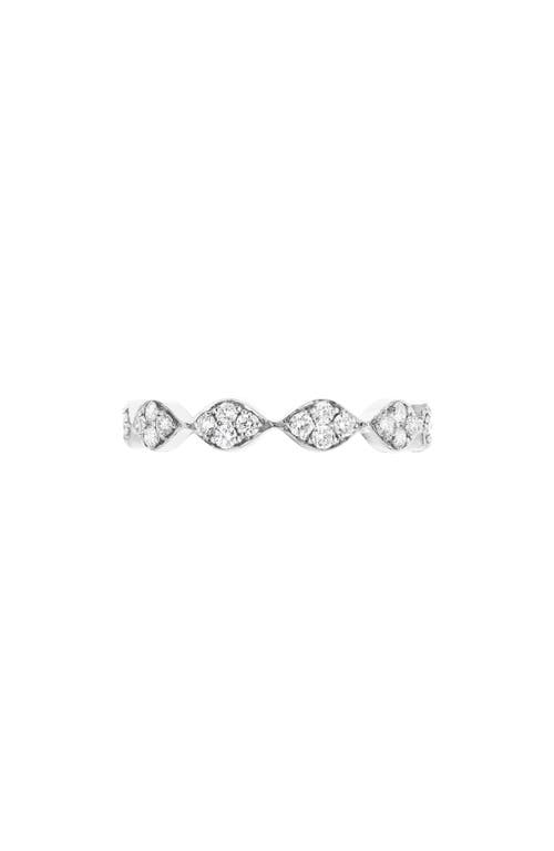 Marquise Pav� Diamond Eternity Ring in White Gold