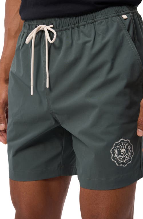 Shop Psycho Bunny London Swim Trunks In Urban Chic