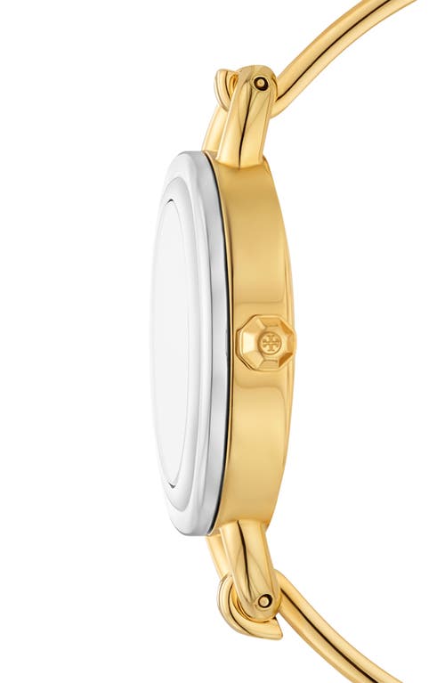 Shop Tory Burch The Miller Bangle Watch Set, 27mm In Gold