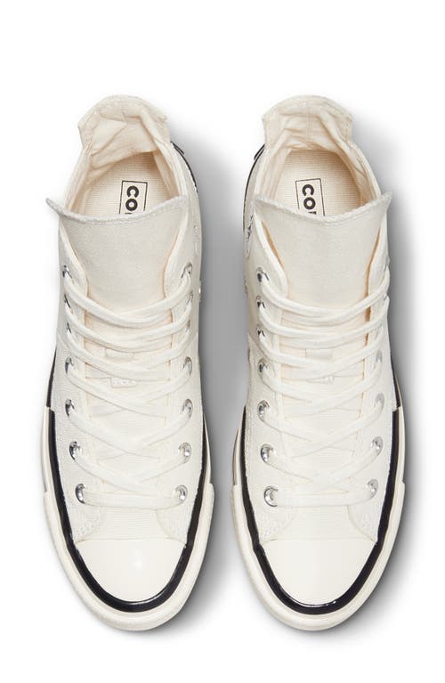 Shop Converse Chuck Taylor® All Star® 70 Plus High Top Platform Sneaker In Egret/black/egret