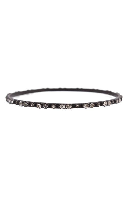 Armenta Scattered Pear Sapphire Bangle in Silver