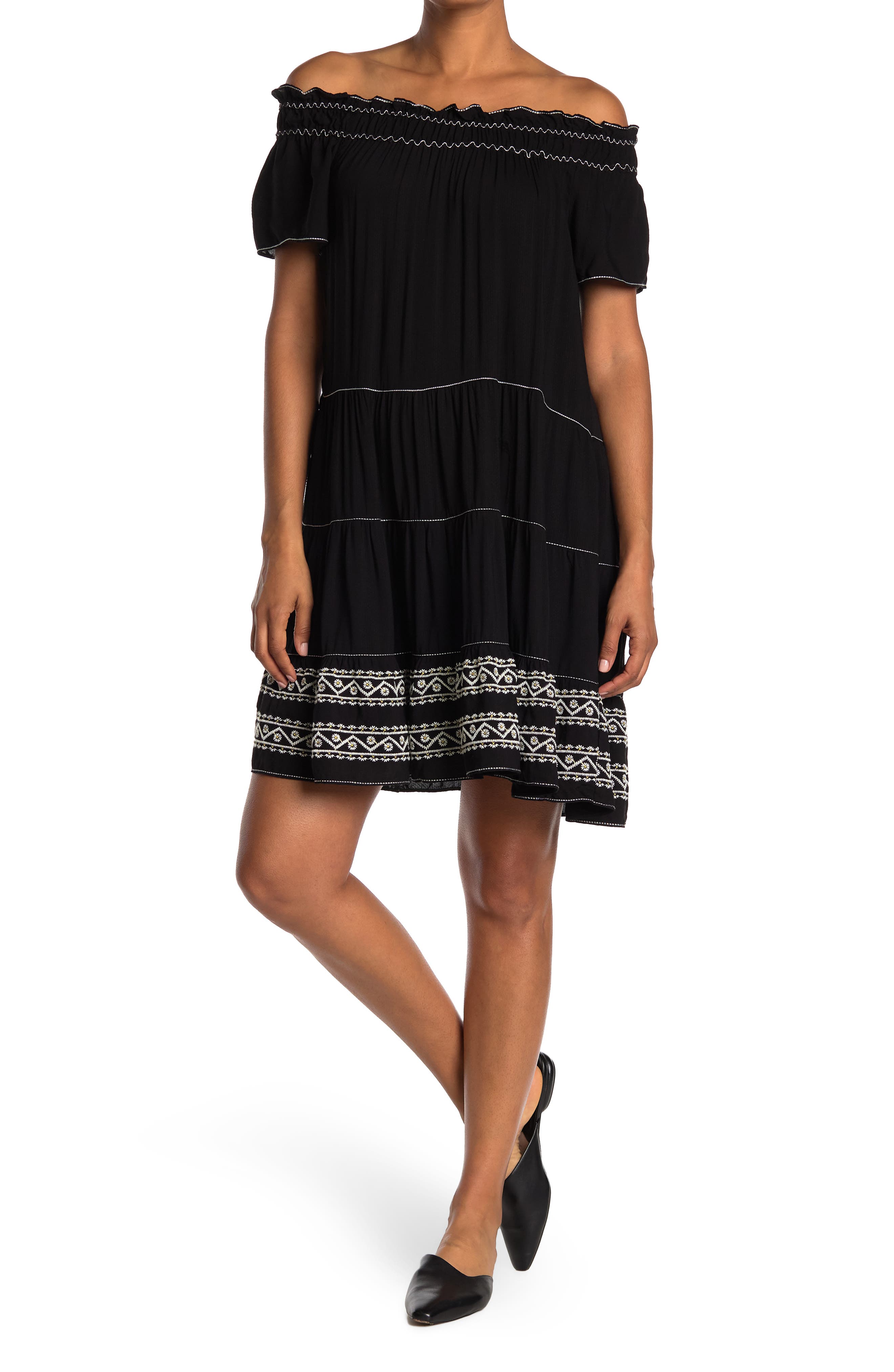 Max studio embroidered dress hotsell