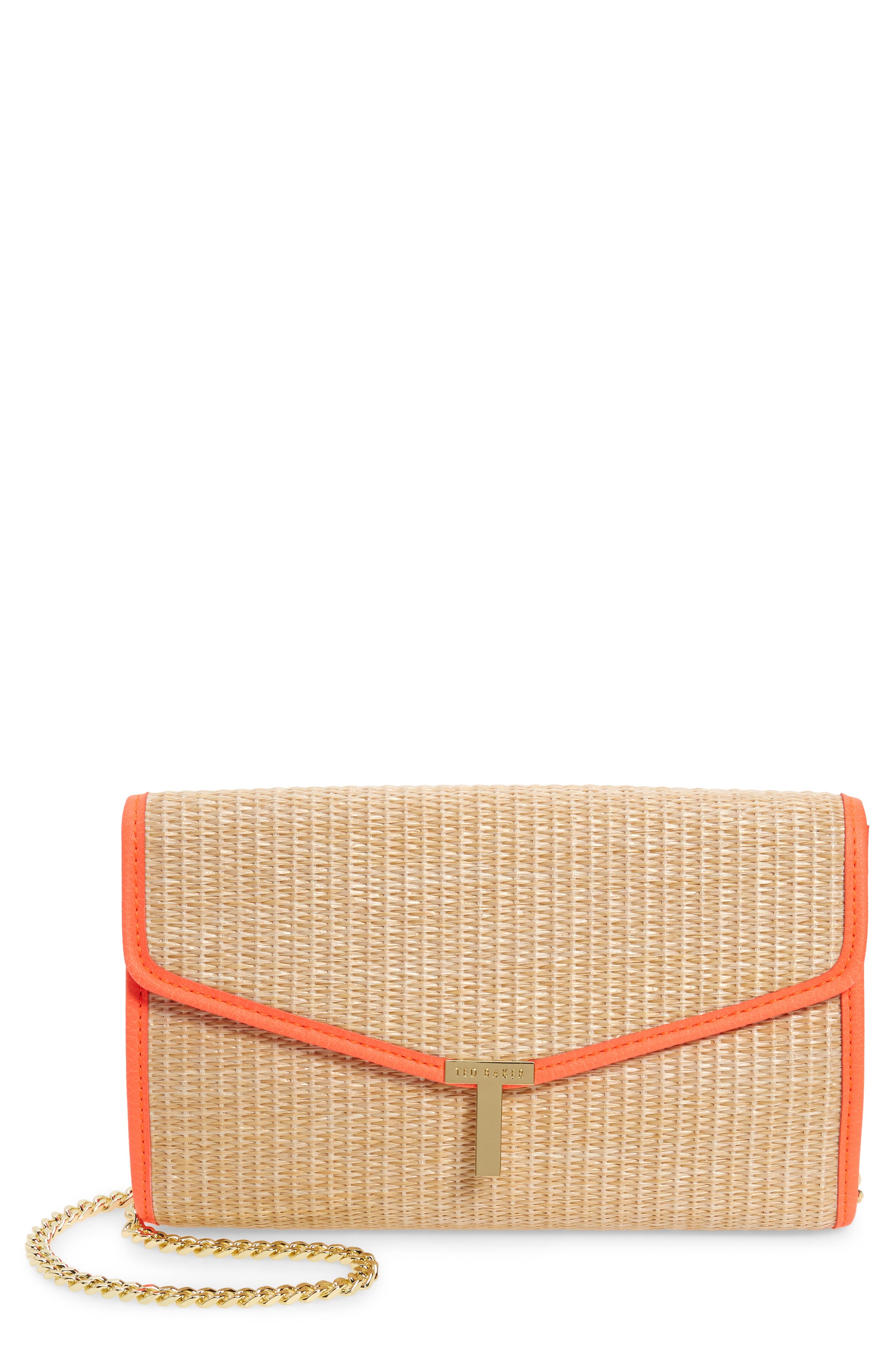 ted baker woven clutch