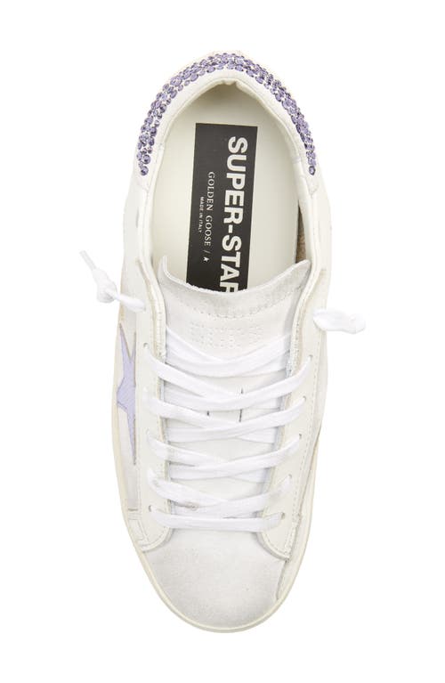 Shop Golden Goose Super-star Sneaker In White/lilac