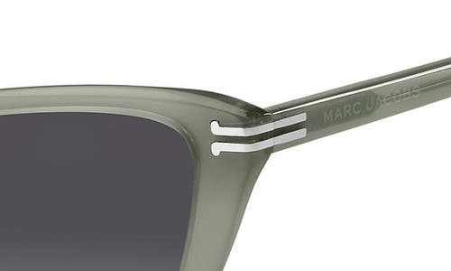 Shop Marc Jacobs 53mm Cat Eye Sunglasses In Sage/grey Shaded