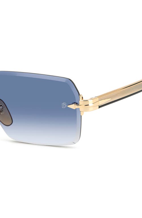 DAVID BECKHAM EYEWEAR DAVID BECKHAM EYEWEAR 56MM RIMLESS RECTANGULAR SUNGLASSES