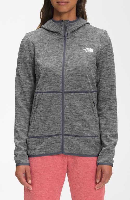 The North Face Canyonlands Full Zip Hooded Fleece Jacket In Tnf Medium Grey Heather