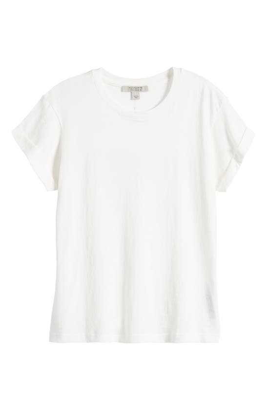 Shop Allsaints Anna Cotton T-shirt In Chalk White
