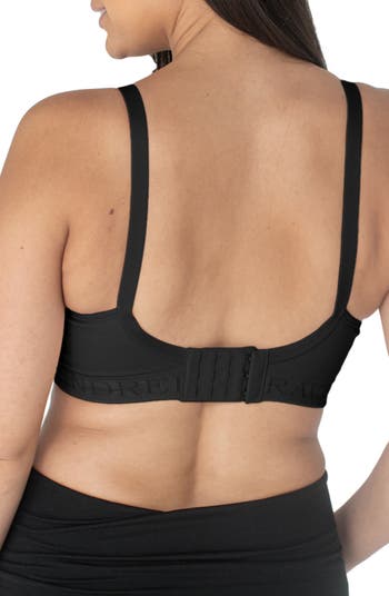 Kindred Bravely Sublime Contour Hands Free Pumping & Nursing Bra  Everyday  Fixed Padding T-Shirt Bra for F,G,H,I Cups (Black, Small Busty) at   Women's Clothing store