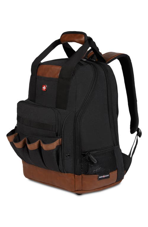 Shop Swissgear 2767 Work Pack Tool Backpack In Black/brn
