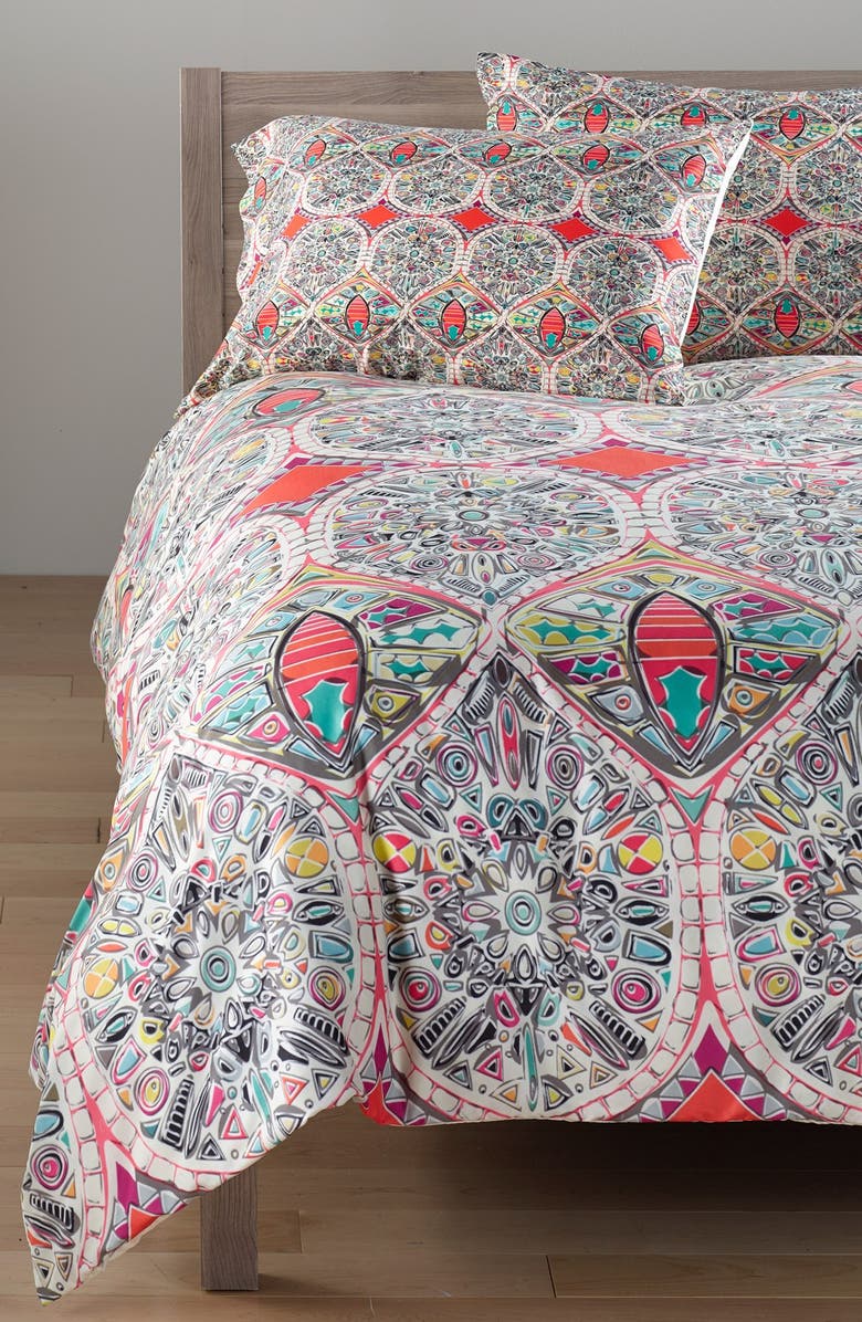 DENY DESIGNS Sharon Turner Holly Duvet Cover & Sham Set, Main, color, BIEGE