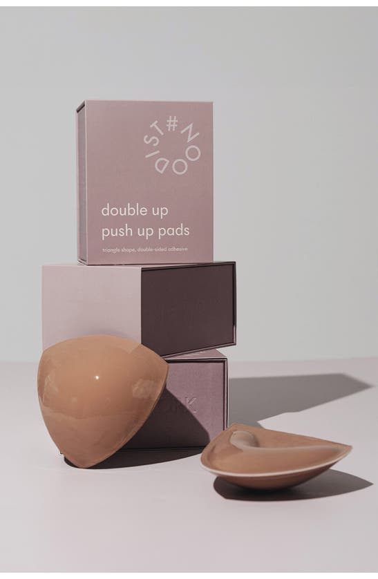 Shop Nood Double Up Triangle Push-up Pads In No.5 Soft Tan