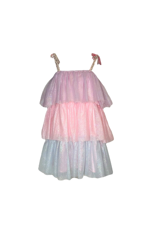 Lola + The Boys Babies'  Sparkle Ombre Dress In Multi