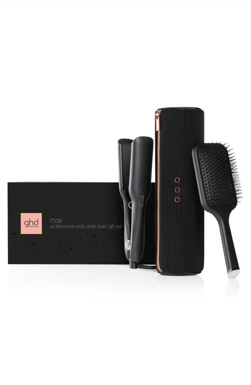 ghd Max Styler 2-Inch Wide Plate Flat Iron Gift Set (Limited Edition) $324 Value in Black