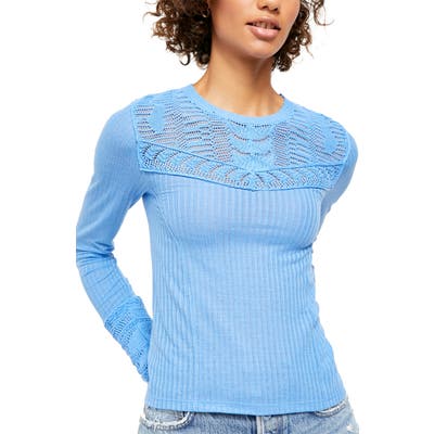 Free People Colette Sweater, Blue
