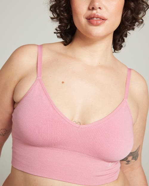 Shop Nudea The Tencel Seamless Bralette In Rose Pink