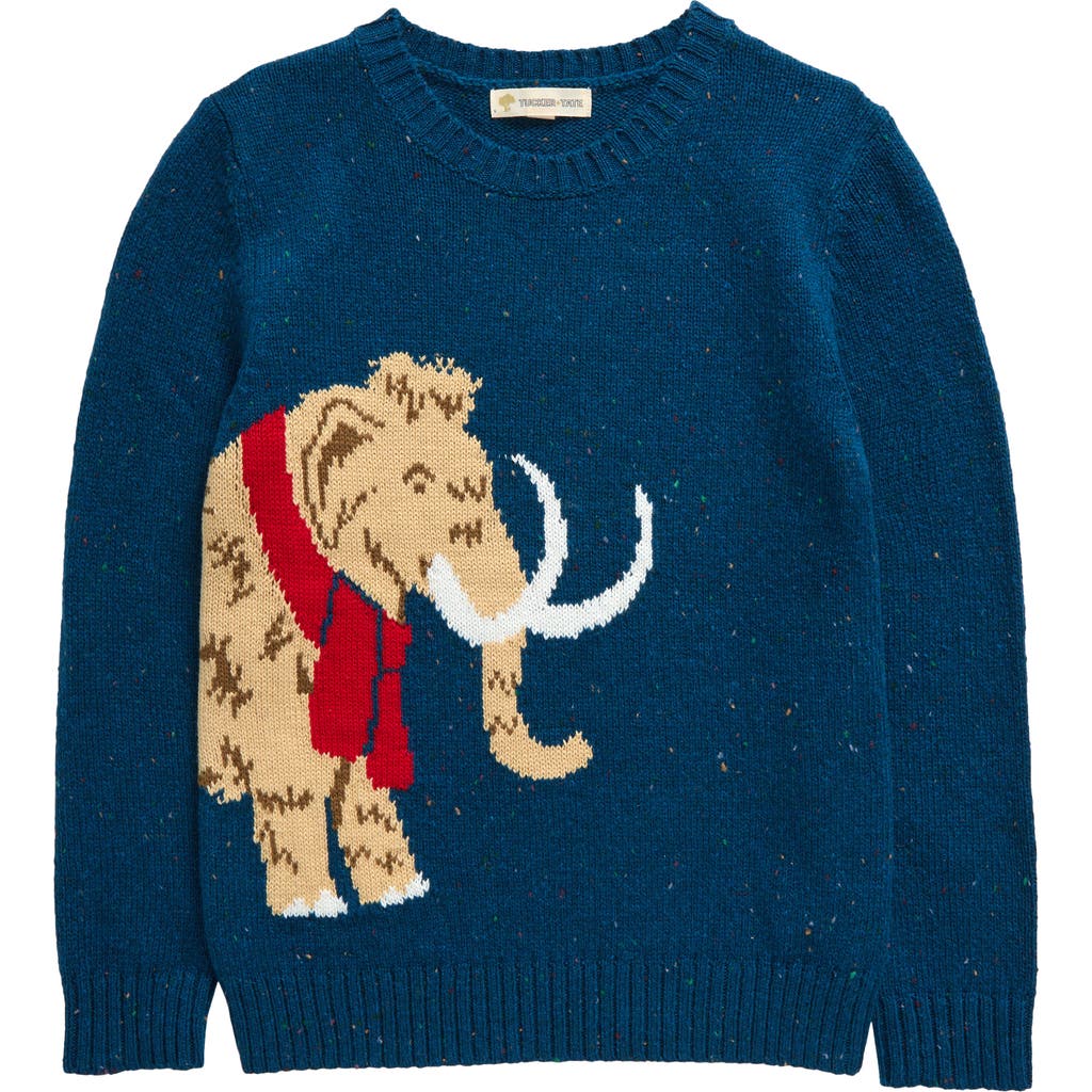 Tucker + Tate Kids' Intarsia Knit Sweater in Blue Sailor Festive Mammoth