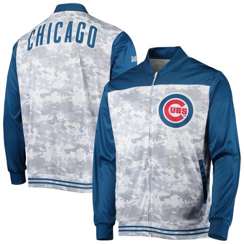 STITCHES Men'S Royal, Red Chicago Cubs Team Full-Zip Hoodie Royal,Red