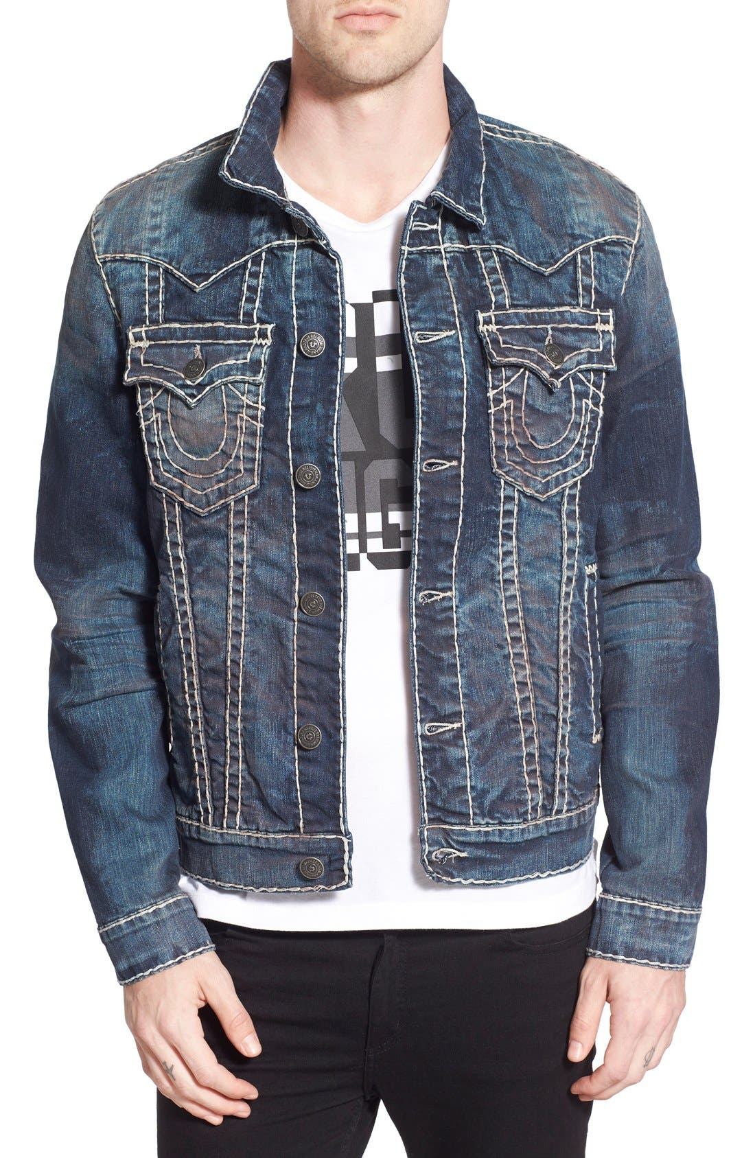 True Religion Brand Jeans 'Jimmy' Western Denim Jacket Nordstrom