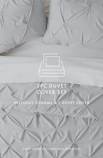 Buy Pinch-Pleat 3-Piece Duvet Cover Set