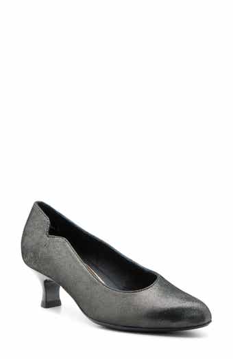 Dark grey kitten heel shoes sales
