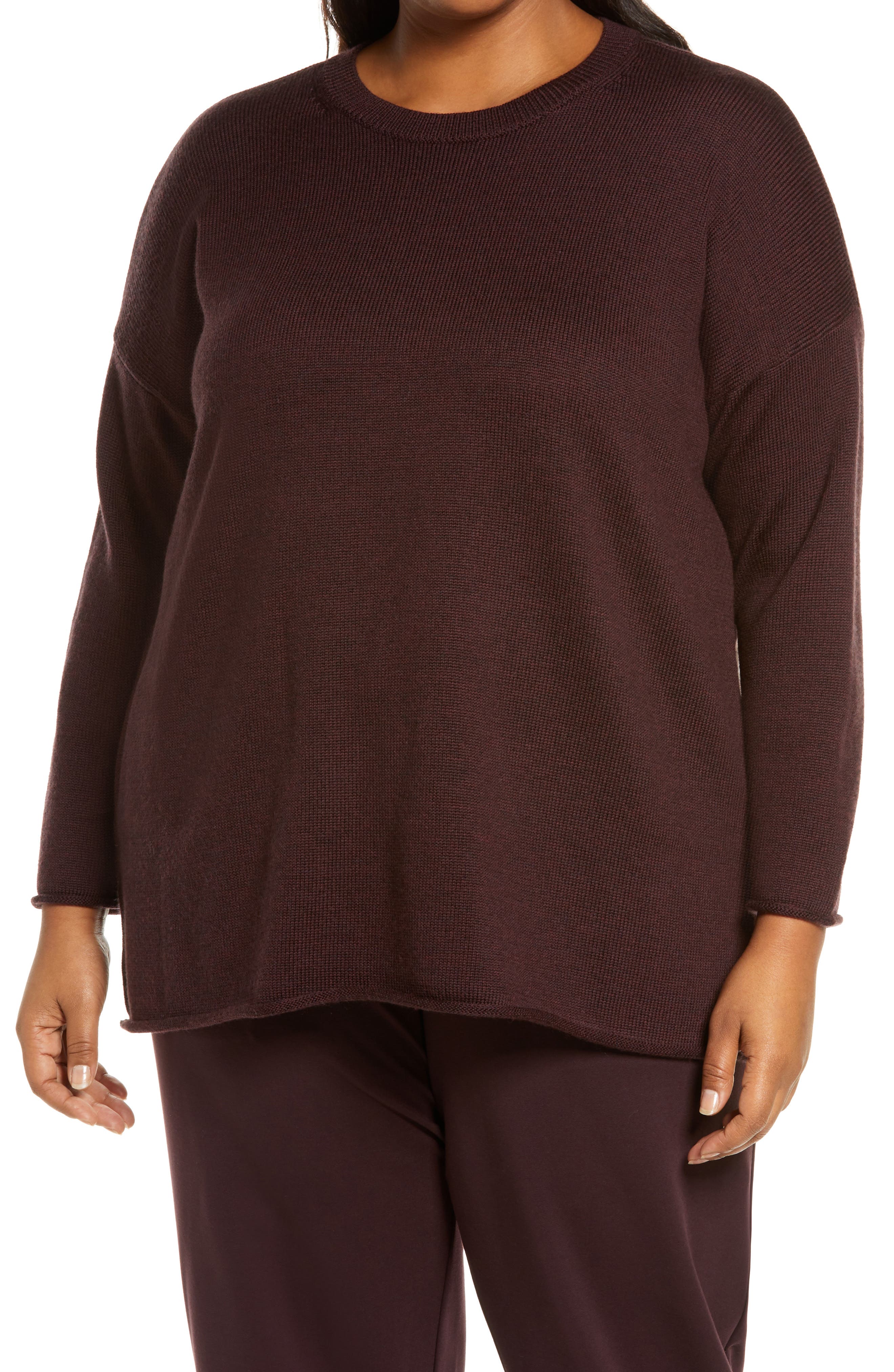 women's plus size merino wool sweater
