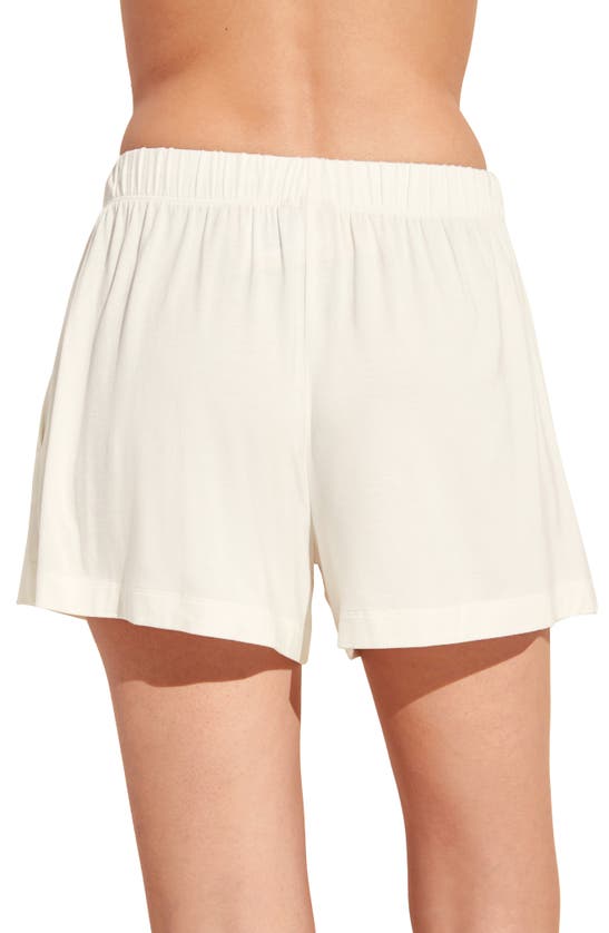 Shop Eberjey Gisele Stretch Modal Pajama Shorts In Ivory