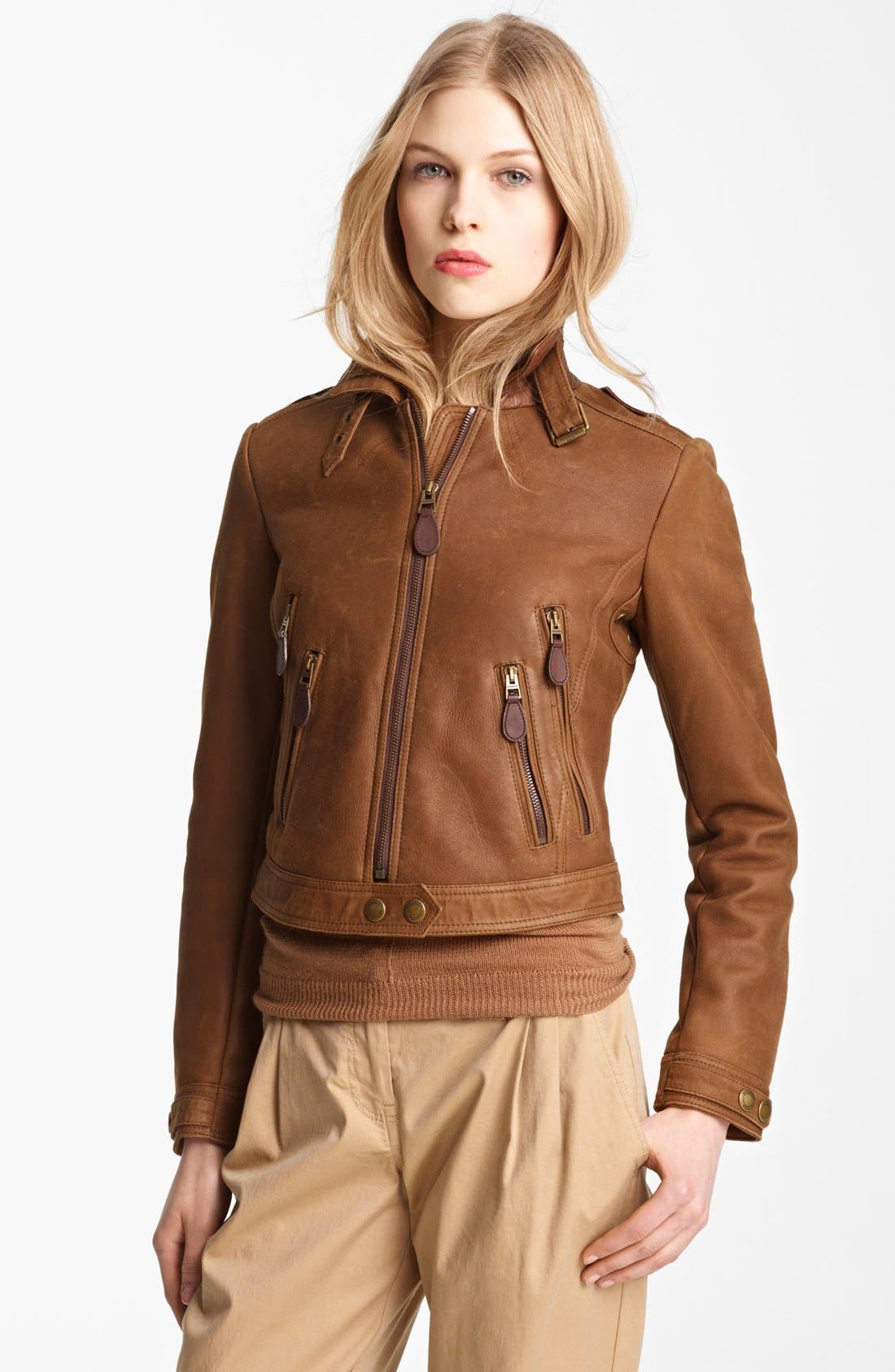 burberry brit shearling jacket