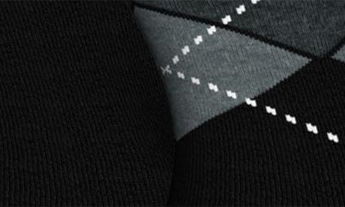 Shop Hugo Boss Boss Assorted 2-pack Argyle Crew Socks In Black
