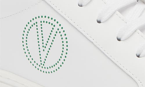Shop Valentino By Mario Valentino Petra Sneaker In White/green