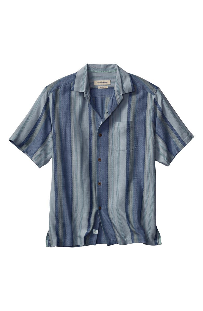 Tommy Bahama 'Oceanway' Stripe Short Sleeve Camp Shirt (Big & Tall ...