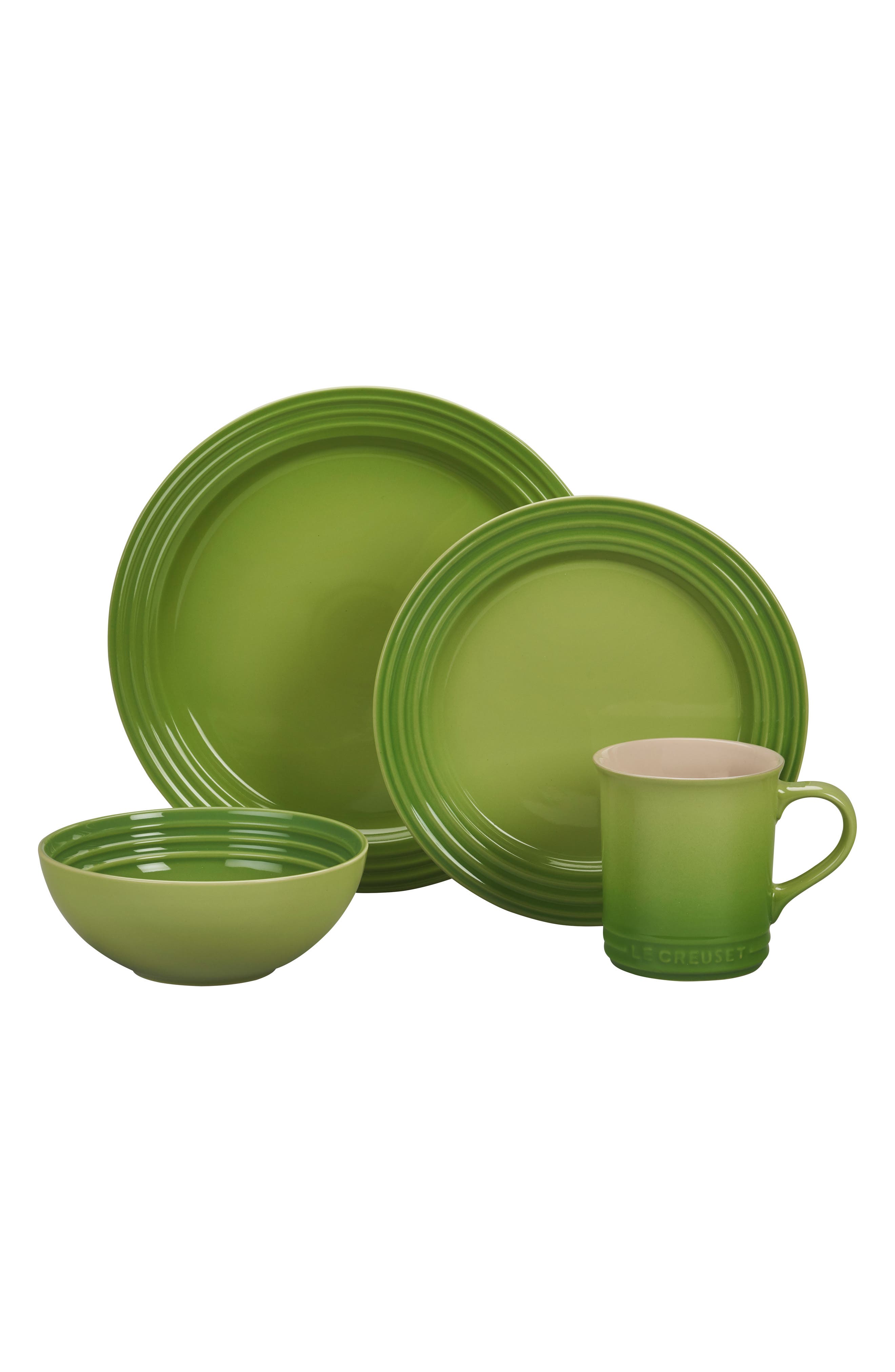 UPC 630870248556 product image for Le Creuset 16-Piece Stoneware Dinnerware Set, Size One Size - Green | upcitemdb.com