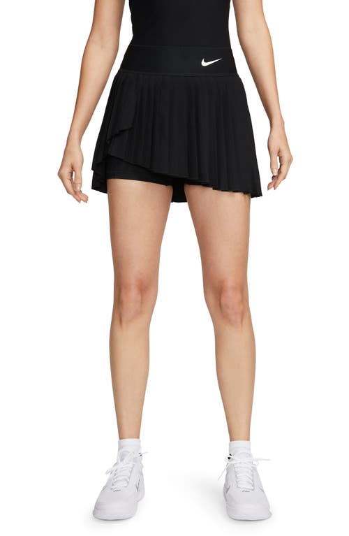 Court Dri-FIT Advantage Pleated Tennis Skirt in Black/White