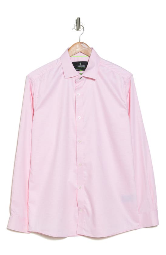 Tom Baine Slim Fit Performance Stretch Button-up Shirt In Pink