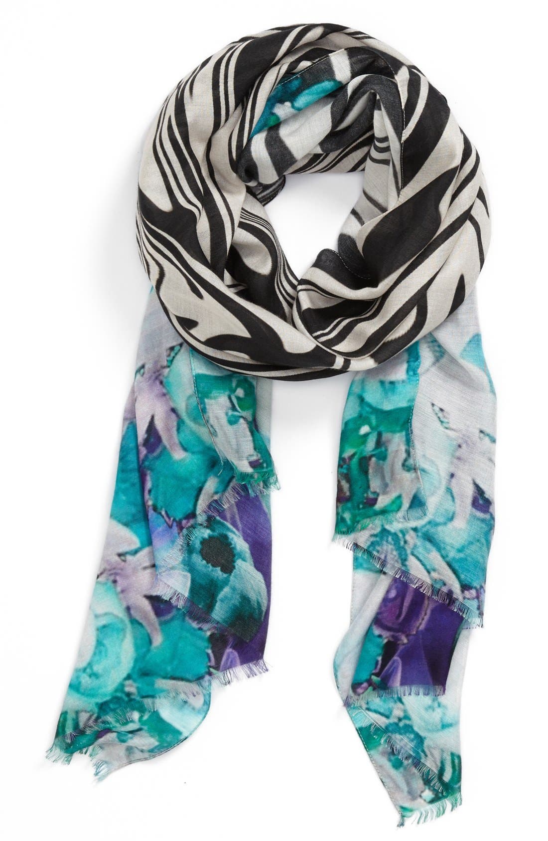 Nordstrom 'Waved Orchid' Scarf Nordstrom