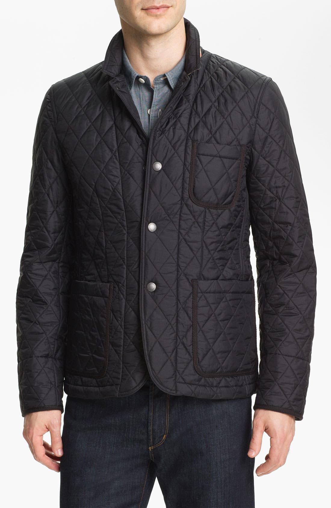 burberry quilted blazer mens