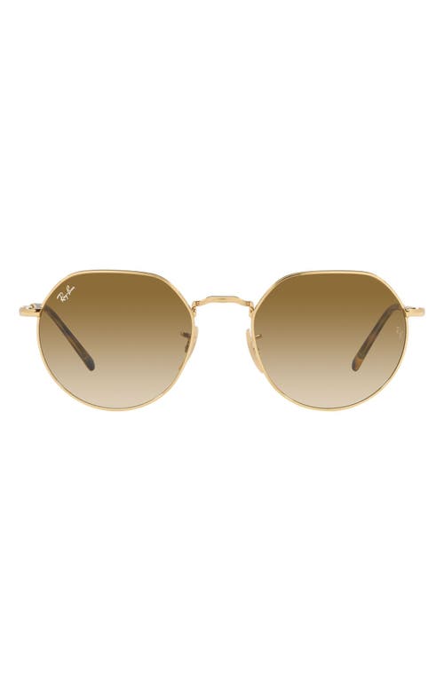Ray Ban Ray-ban Jack 53mm Gradient Sunglasses In Gold