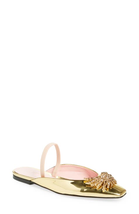 Drizella Crystal Embellished Slingback Flat (Women)