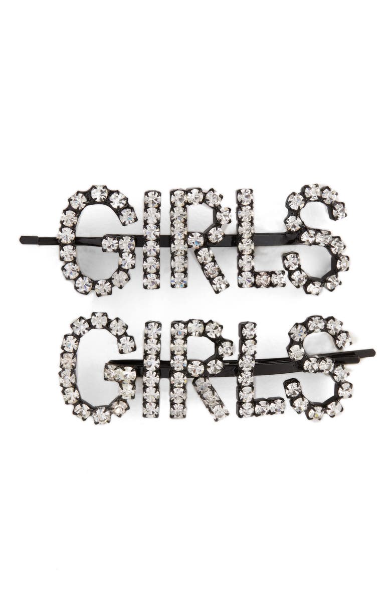 Ashley Williams Girls Set of 2 Crystal Bobby Pins | Nordstrom