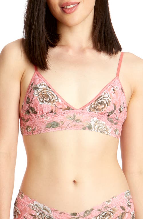 Hanky Panky Marianne Padded Lace Bralette in Pink Multi at Nordstrom, Size Small